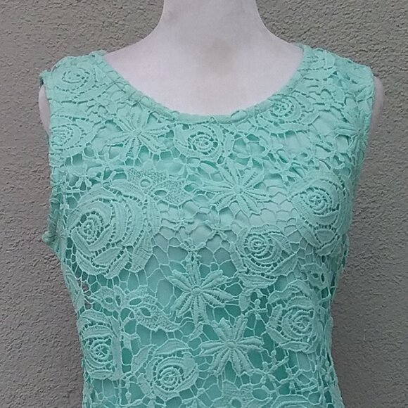 Anthropologie Solitaire Dress Lace Sleeveless Shift Dress New with Tags Med - Picture 3 of 7